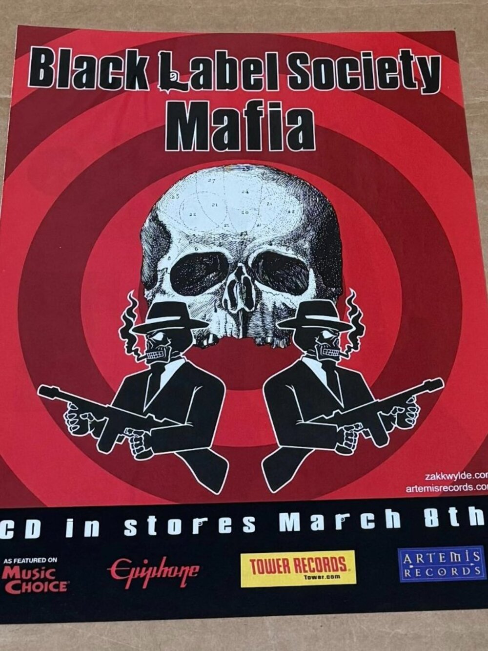 BLACK LABEL SOCIETY - MAFIA - 2005 Promo Print Advertisement